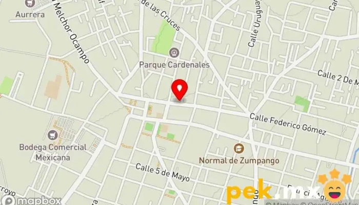 mapa de Grupo eléctrica Oropeza Tienda de electricidad en Zumpango de Ocampo