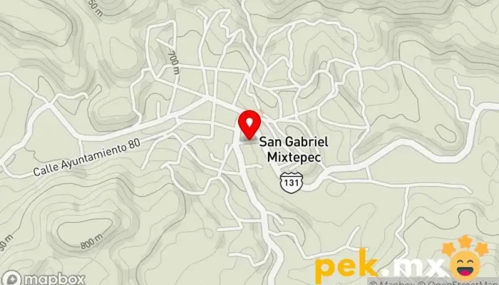 mapa de Grupo Eléctrico San Gabriel Ferretería en San Gabriel Mixtepec