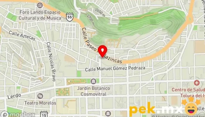 mapa de GRUPO FERRETERO CASA HERNANDEZ Proveedor de tuberías, Electricista, Tienda de herramientas en Toluca de Lerdo