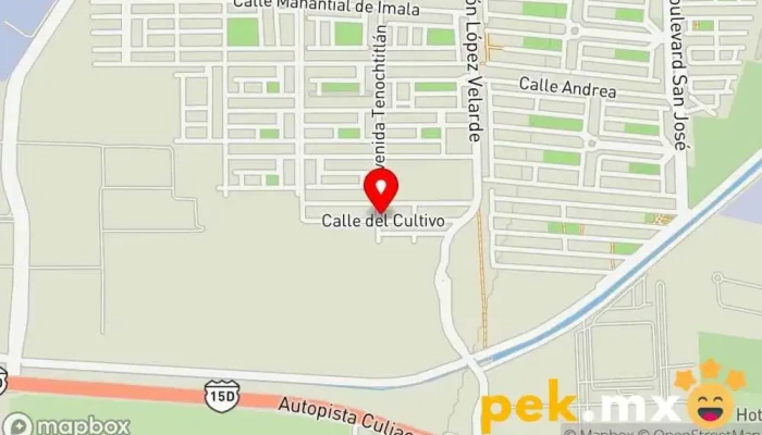 mapa de Guzman Electricos S.A de C.V. Electricista en Culiacán Rosales