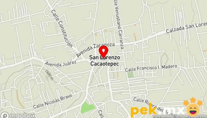 mapa de H. Ayuntamiento del Municipio de San Lorenzo Cacaotepec Ayuntamiento en San Agustín Etla
