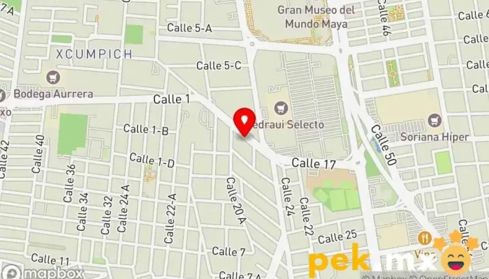 mapa de HERRAJES Cerrajero en Mérida