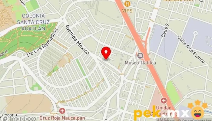 mapa de ILUMINACION AEM SA DE CV Servicio de impermeabilización, Contratista de aire acondicionado, Electricista en Naucalpan de Juárez