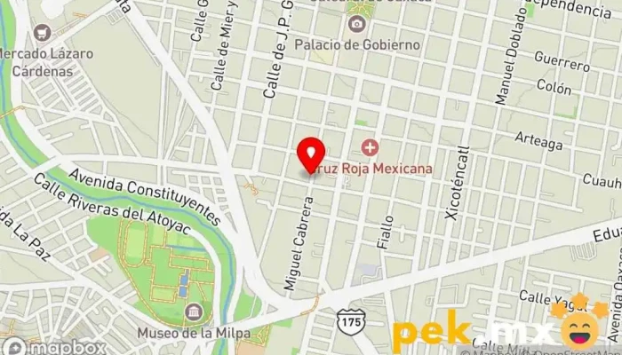 mapa de Iluminación y Suministros Eléctricos de Oaxaca Tienda de electricidad en Oaxaca de Juárez