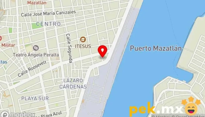 mapa de INEAL Taller de reparación de embarcaciones en Mazatlán