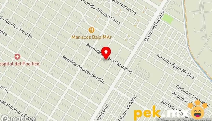 mapa de Ing German Valdez Lopez Ingeniero civil en Los Mochis
