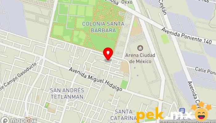mapa de Ingeniería Eléctrica Especializada Cubas S.A. de C.V. Electricista en Azcapotzalco, Ciudad de México