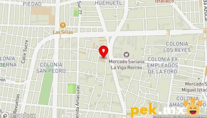 mapa de Ingeniería Eléctrica Valle S.A de C.V. Electricista en Iztacalco, Ciudad de México
