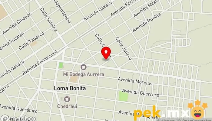 mapa de Ingeniería Eléctrica ZurIEL Empresa constructora en Loma Bonita