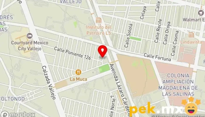 mapa de Ingenieria y Servicios Eléctricos Industriales Electricista en Gustavo A. Madero, Ciudad de México