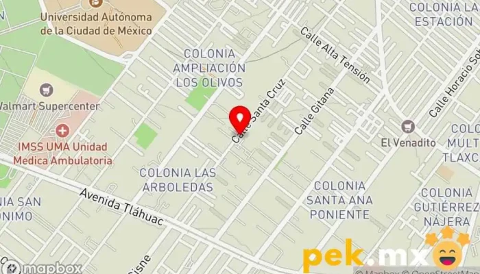 mapa de INSTALACIONES ELECTRICAS CASA HABITACION Servicio de instalación eléctrica en Tláhuac, Ciudad de México