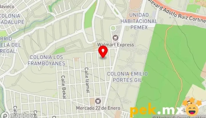 mapa de Instalaciónes eléctricas santamaria Electricista en Tlalpan, Ciudad de México