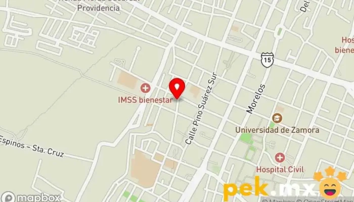 mapa de Instalaciones electricas STI Electricista en Zamora de Hidalgo