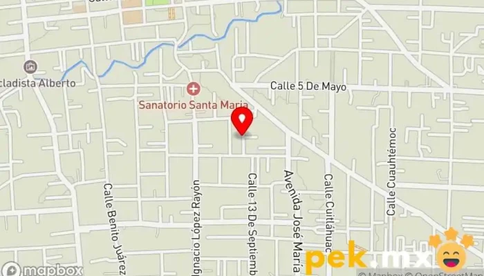 mapa de Instalaciones eléctricas y servicio de mantenimiento Electricista en San Pablo Autopan