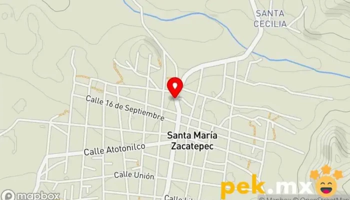 mapa de INSTALACIONES ELECTROMECANICAS DE LA MIXTECA Ingeniero en Santa María Zacatepec