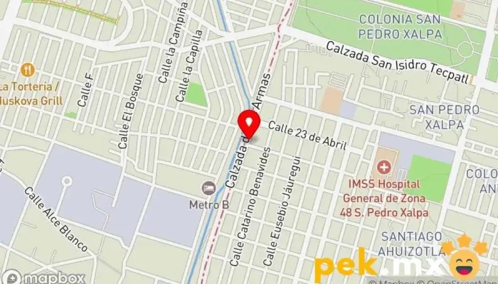 mapa de Instalaciones Mecanoeléctricas Sf S.A. de C.V. Electricista en Azcapotzalco, Ciudad de México
