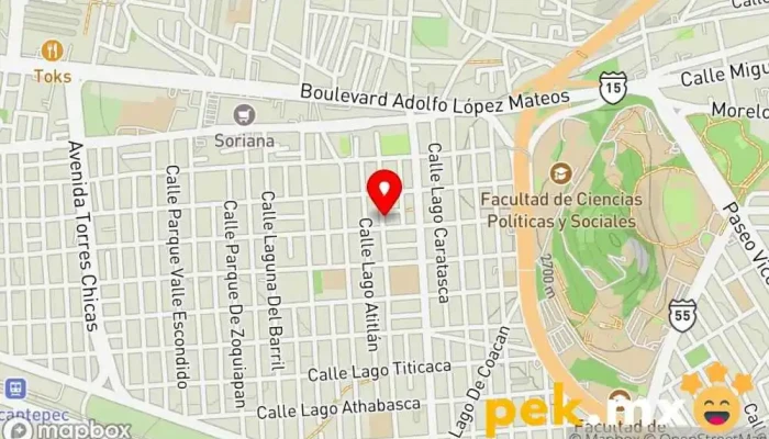 mapa de INSTALACIONES NUÑEZ Electricista en Toluca de Lerdo