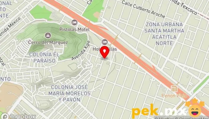 mapa de INSTALACIONES Y REPARACIONES ELÉCTRICAS Y ELECTRÓNICAS SUAREZ BARCO Servicio de instalación eléctrica en Iztapalapa, Ciudad de México