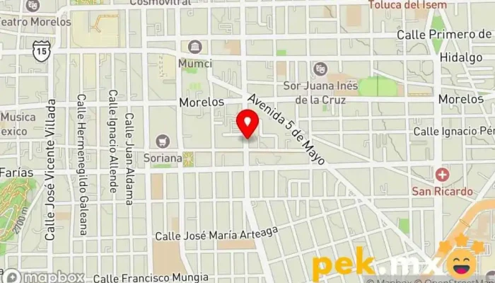mapa de Instituto De Electrónica Guillermo Marconi Escuela técnica, Escuela de negocios en Toluca de Lerdo
