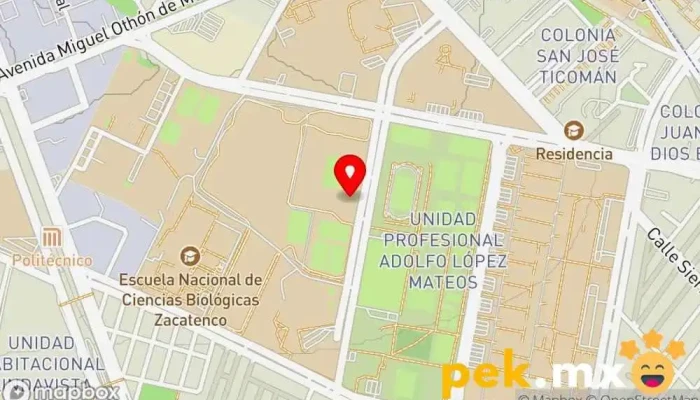 mapa de INSTITUTO POLITÉCNICO NACIONAL Facultad Politécnica, Escuela universitaria, Institución educativa, Universidad pública, Universidad en Gustavo A. Madero, Ciudad de México