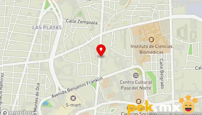 mapa de INTEC Servicio de instalación eléctrica en Juárez