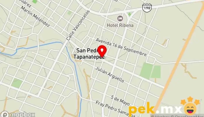 mapa de Internet El Velero Cibercafé en San Pedro Tapanatepec