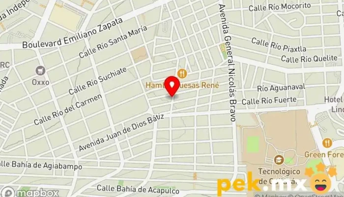 mapa de ISE 2000 Ingeniero eléctrico en Culiacán Rosales