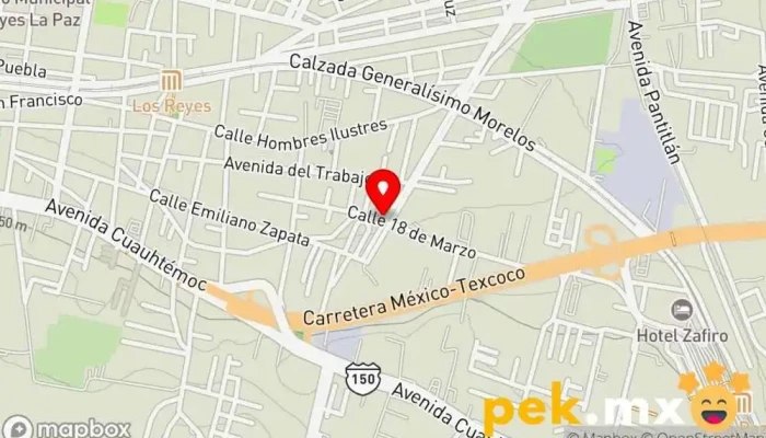 mapa de ISEPelectric  en Los Reyes Acaquilpan