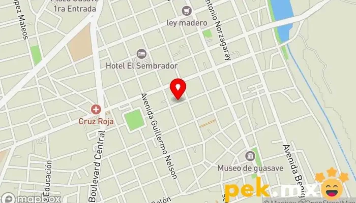 mapa de ISESA PANELES SOLARES Y BOMBEO SOLAR Contratista de aire acondicionado, Planta de energía solar fotovoltaica en Guasave