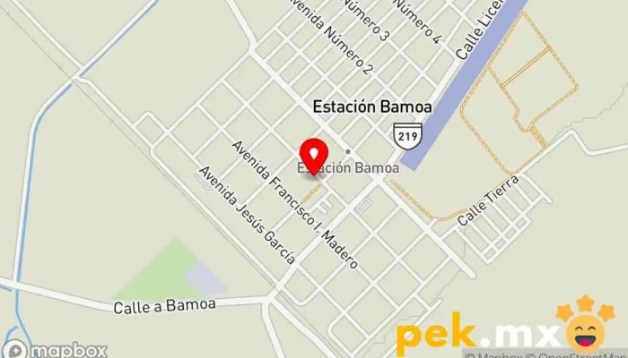 mapa de Jumapag Compañía suministradora de agua en Estación Bamoa