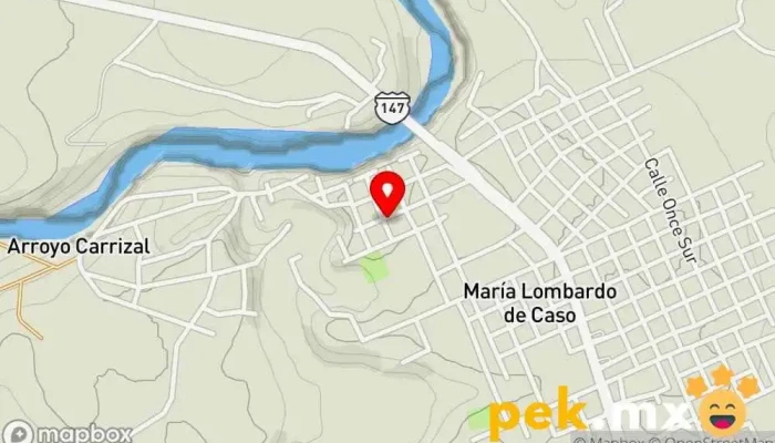 mapa de Juzgado Mixto de María Lombardo Oficina de gobierno local en María Lombardo de Caso