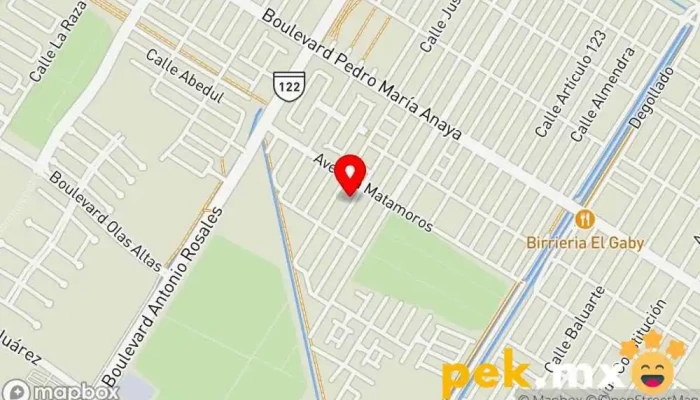 mapa de JV Multiservicios  en Los Mochis