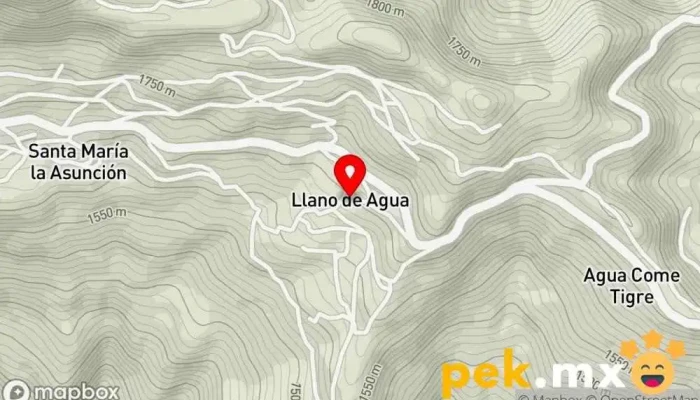 mapa de Llano de Agua  en Llano de Agua