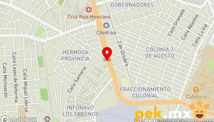 mapa de LLAVES Ángel Servicio de duplicación de llaves en Tepic