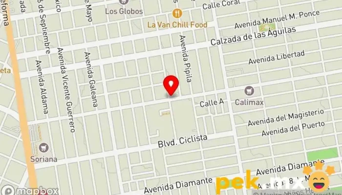 mapa de Llaves Medel Cerrajero en Ensenada