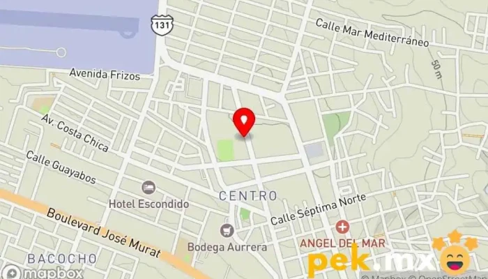 mapa de López Álvarez Patricia Tienda de electricidad en Puerto Escondido