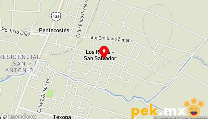mapa de Los Reyes Eléctricos Electricista en Texcoco de Mora