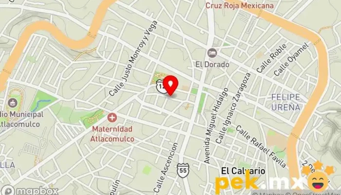 mapa de Loscuates Servicio Automotriz Taller de reparación de automóviles en Atlacomulco de Fabela