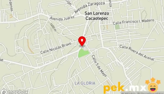 mapa de luz Imprenta en San Lorenzo Cacaotepec