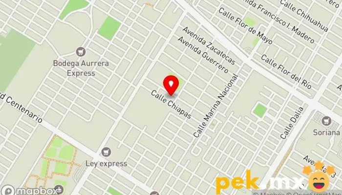 mapa de Malova Almacén, Tienda de electricidad, Ferretería, Pintura en Los Mochis