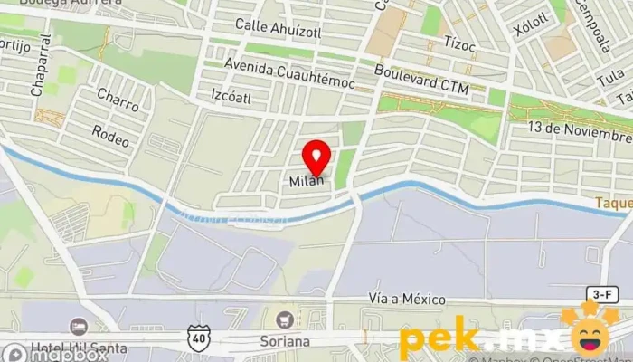 mapa de Mantenimiento e Instalaciones Electromecánicas SA de CV Electricista en Cdad. Santa Catarina