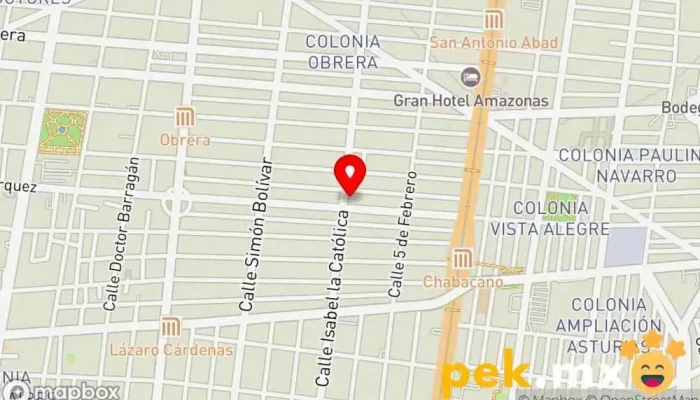 mapa de Mantenimiento Electricidad Electricista en Cuauhtémoc, Ciudad de México