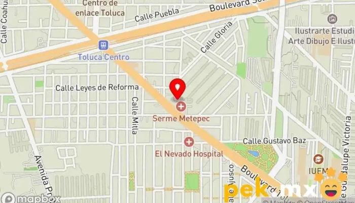mapa de Mantenimiento Especializado Sv Tienda de artículos de fontanería en Santiago Tlacotepec