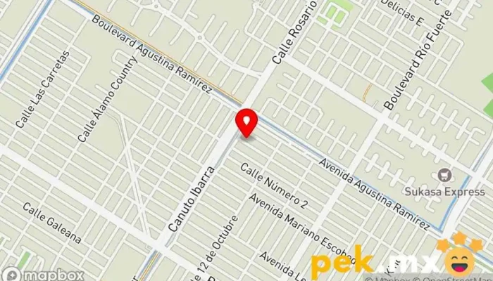 mapa de Mantenimiento Industrial Velazquez Electricista en Los Mochis