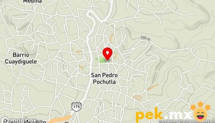 mapa de Mantenimiento integral tablaroca, pintura, electricidad. Empresa constructora en San Pedro Pochutla