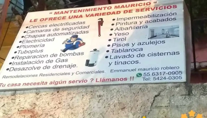 Mantenimiento Mauricio -  Comentarios - Tlalpan, Ciudad de México