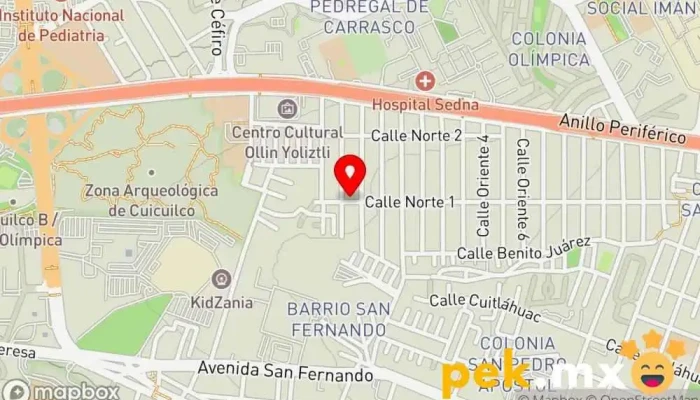 mapa de MANTENIMIENTO MAURICIO Electricista en Tlalpan, Ciudad de México