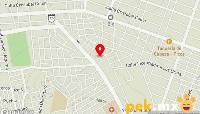 mapa de MANTENIMIENTO Y CONSTRUCCIÓN PROFESIONAL Electricista, Fontanero en Culiacán Rosales