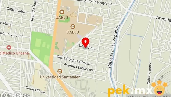 mapa de Más Capacitación Electricista en Oaxaca de Juárez