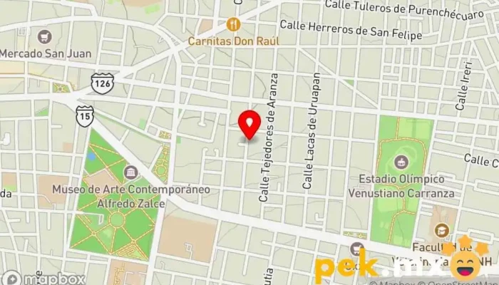 mapa de Matenimiento e Instalaciones Eléctricas Electricista en Morelia